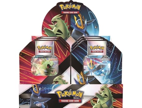Juego de Cartas POKEMON PKM - Tyranitar V / Empoleon V Summer Tin (Edad Mínima: 6 Años - Dificultad: Intermedio)
