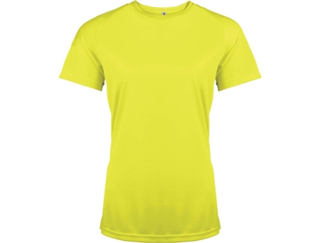 Camiseta de Mujer para Deporte PROACT Multideportes Poliéster Amarillo (M)