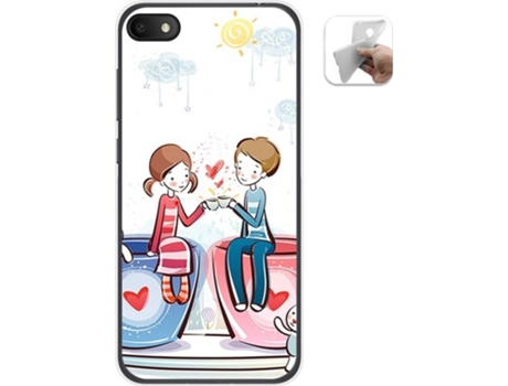 Carcasa Alcatel 1V 2019 TUMUNDOSMARTPHONE Café Multicolor