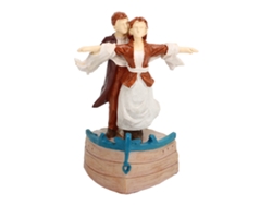 Mali ornamento de Estátua de Casal com Detalhes Exquisitos Base Estável para Decoração de Festa