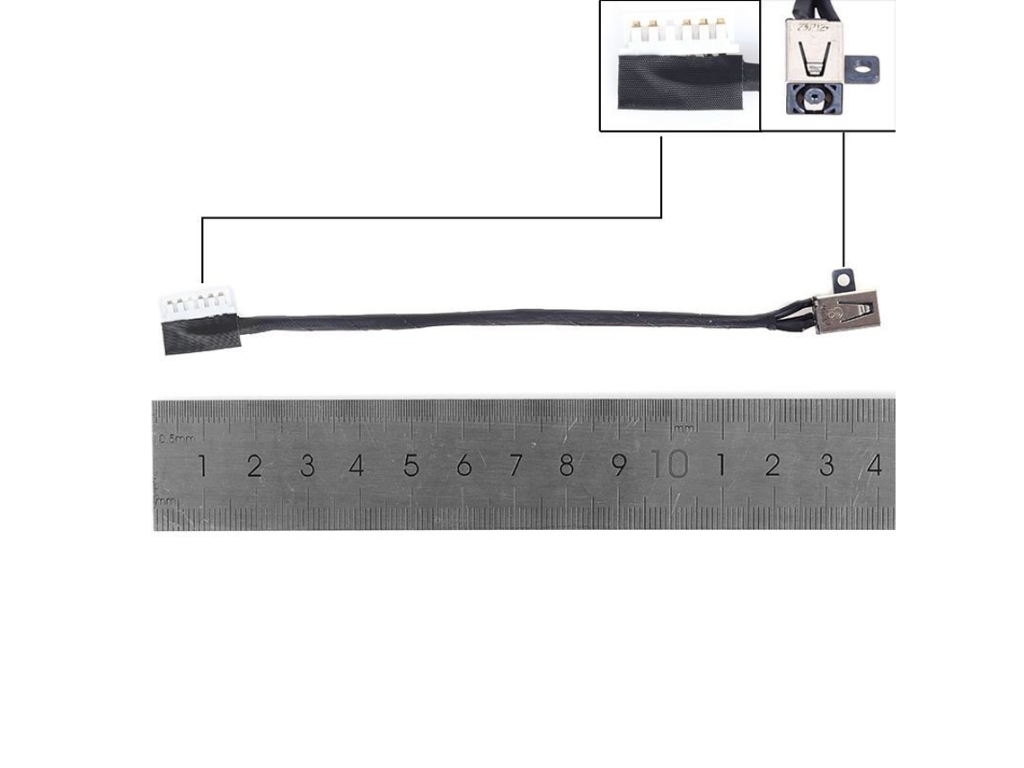 Conector/Cabo DC para Dell Inspiron 15 3583 14 3482 Latitude 3590 3490 E3490 E3590 DC301011R00 0228R6 DC301011R00 compatible