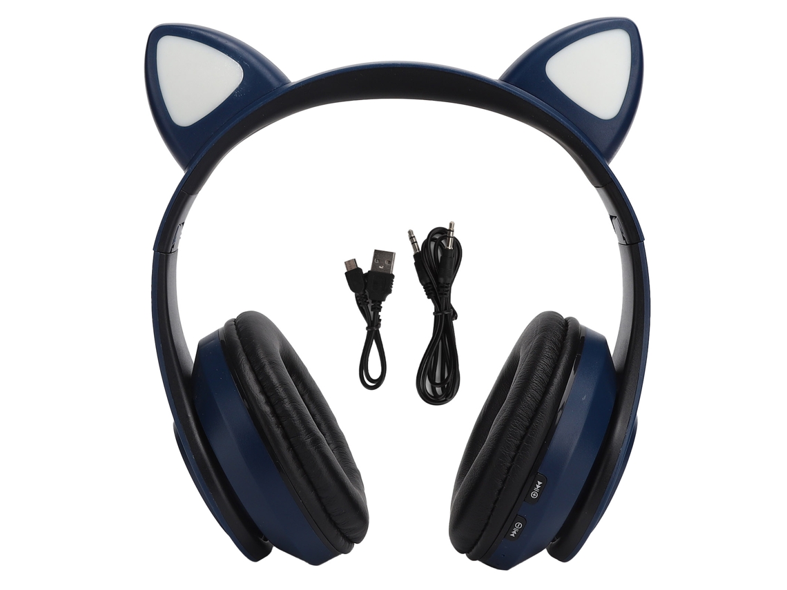 Auriculares Inalámbricos B39 Con Adorables Orejas De Gato, Bluetooth, Para Música, Juegos Y Sonido Estéreo Hd.