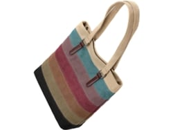 Bolso Tote De Lona Para Mujer, Estilo Casual, Con Múltiples Compartimentos Y Ligero.