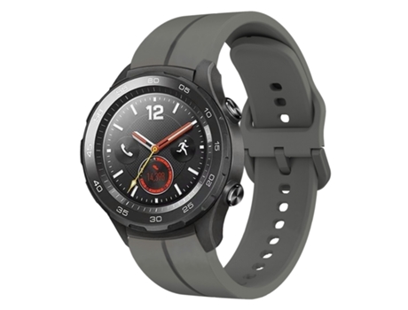 Correa de silicona para reloj inteligente Huawei Watch 2 con bucle de 20 mm (gris oscuro)
