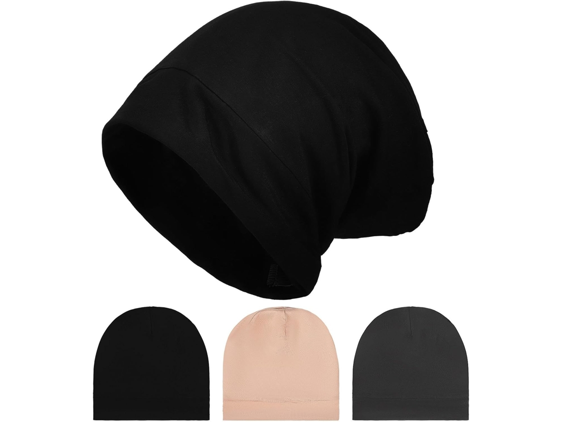 Bonnys De Nuit Protège Les Cabello Pendant Le Sommeil Lot 3 En Satin Ajustables Fabriqués Tissu