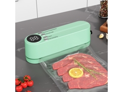 Selladora Al Vacío Inalámbrica Portátil Para Conservación De Alimentos En La Cocina, Color Verde Claro Siurn
