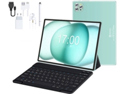 VANWIN V62 Tablet Bluetooth Teclado Funda de Cuero Auriculares Lápiz Óptico (10.1 - 64 GB - 4 GB RAM - Wi-Fi4G - Verde)
