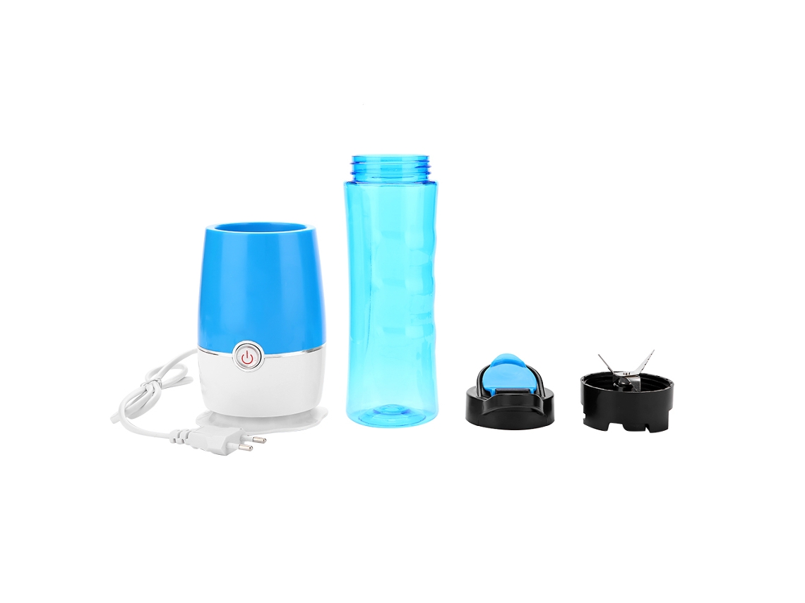 RELAVAEV Liquidificador e espremedor de frutas portátil multifuncional (azul, plugue UE 220V)