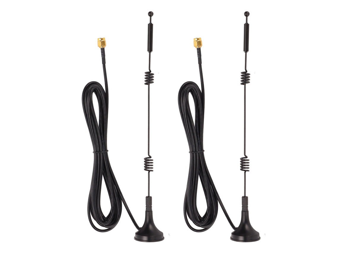 2pcs Antena Digital 12dbi 2.4ghz 5ghz Omnidirecional Pvc Para Ap Wlan Roteadores