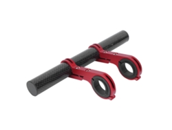 Extensión De Manillar Para Bicicleta Con Dos Abrazaderas, Luz De Fibra De Carbono Y Soporte Para Ciclocomputador.