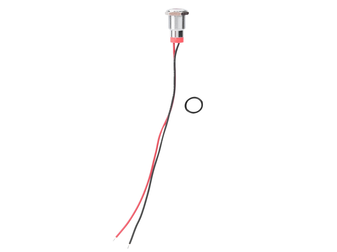 Luz indicadora LED 12c roja 12v IP65