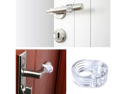 Protector De Manija De Puerta Antichoque Amortiguador Bumper Damping Transparente Pvc 10 Unidades