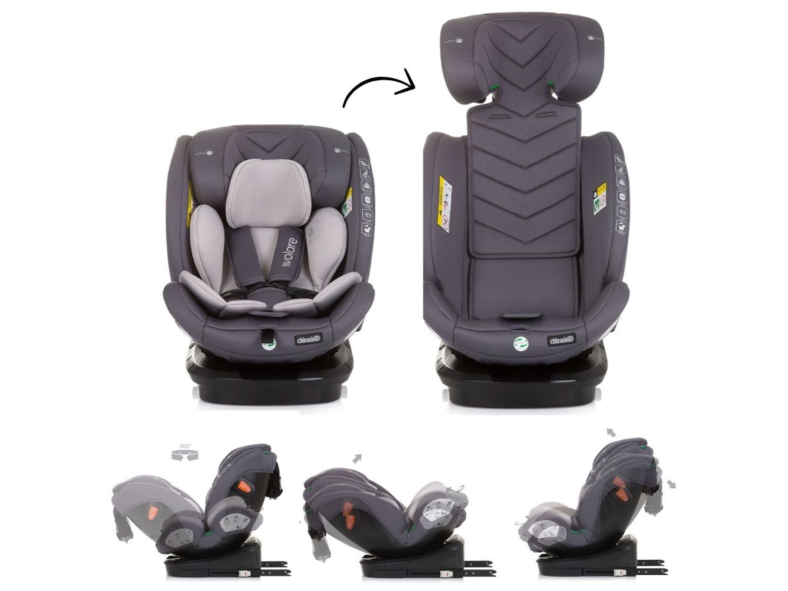 Silla de auto VOLARE i-Size (40-150 cm) de CHIPOLINO Granite