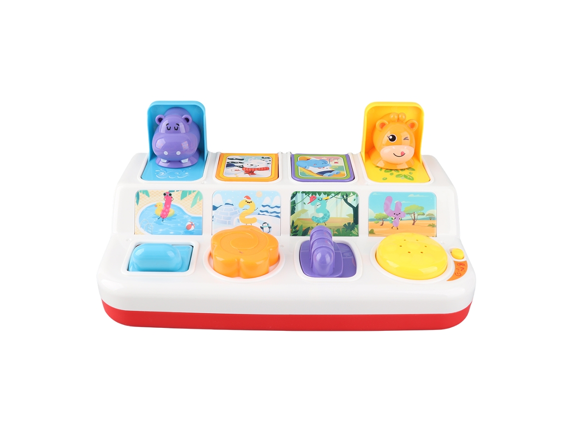 Juguete Interactivo De Animales Pop Up Con Luz Música Y Sonidos Para Bebés Desarrollo Aprendizaje