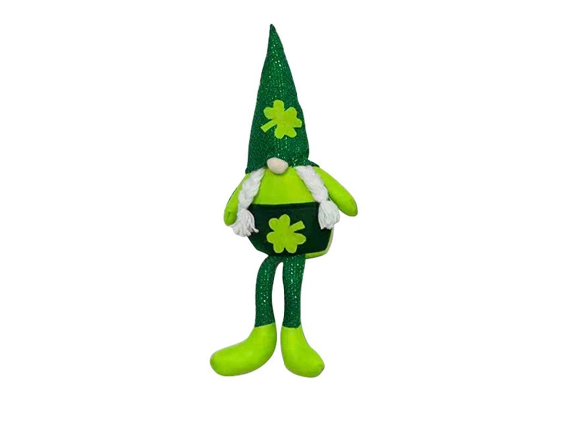 Muñeco De Peluche Sin Rostro, Adorno Para Fiesta Del Día De San Patricio Con Trébol