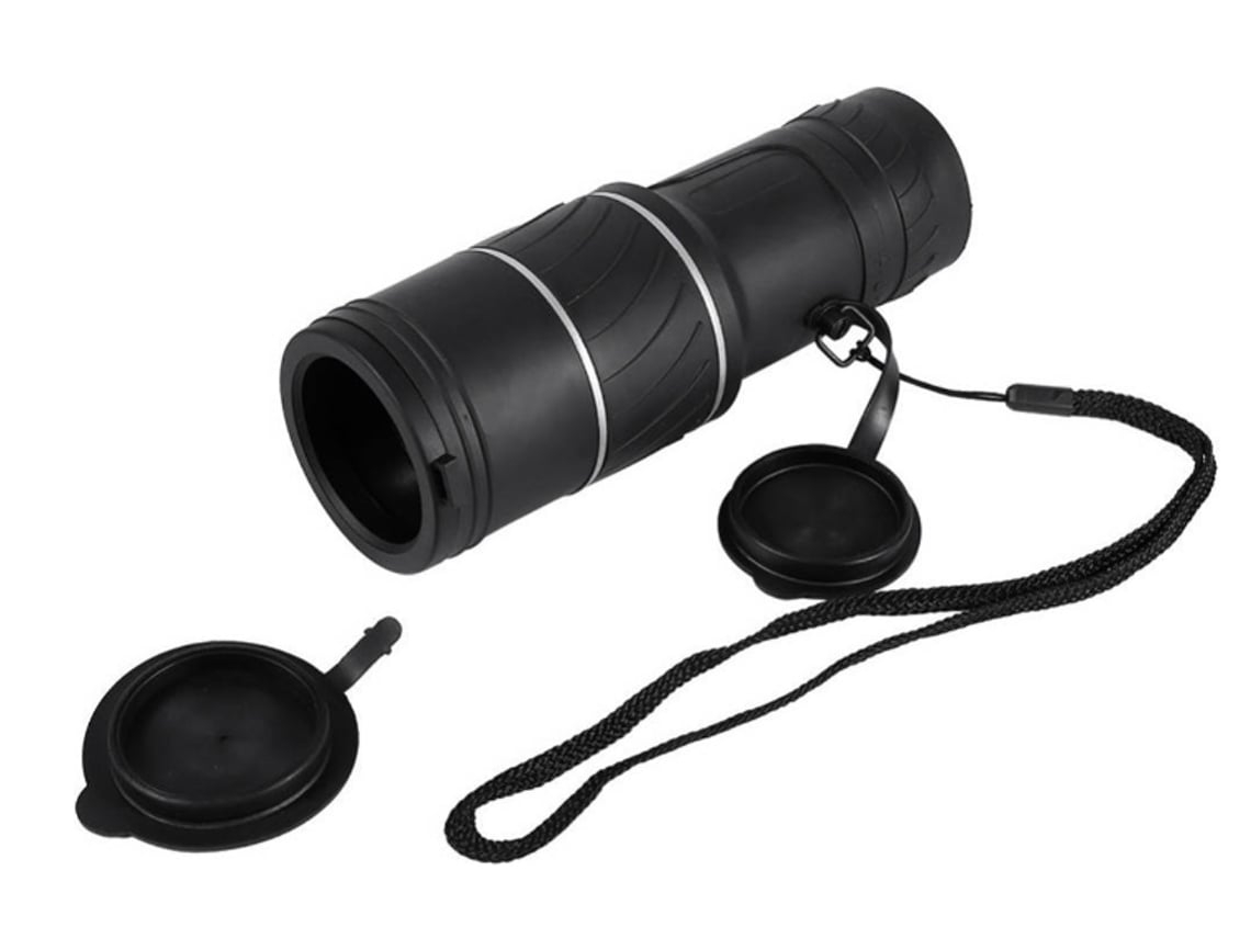 Telescopio monocular HD 40x60 con visión diurna y nocturna para caza, acampada y senderismo, color negro