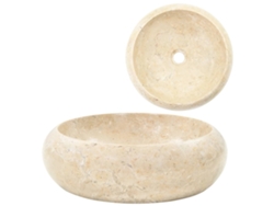 Lavabo 40x12 cm Mármol Crema DKD HOME DECOR