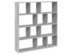 Estantería Sonoma MAISON EXCLUSIVE de madera gris 132x29x141,5 cm