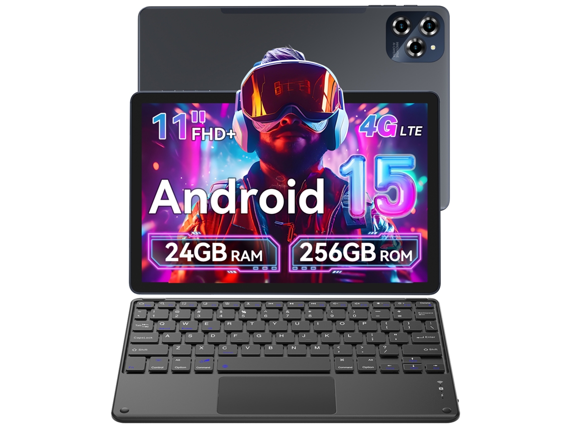 Tablet W90 + K1 (11'' - 24 GB - 256 GB - Gris)