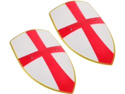 Conjunto De 2 Escudos Medievais De Plástico Para Cosplay, Acessório Para Meninos E Meninas