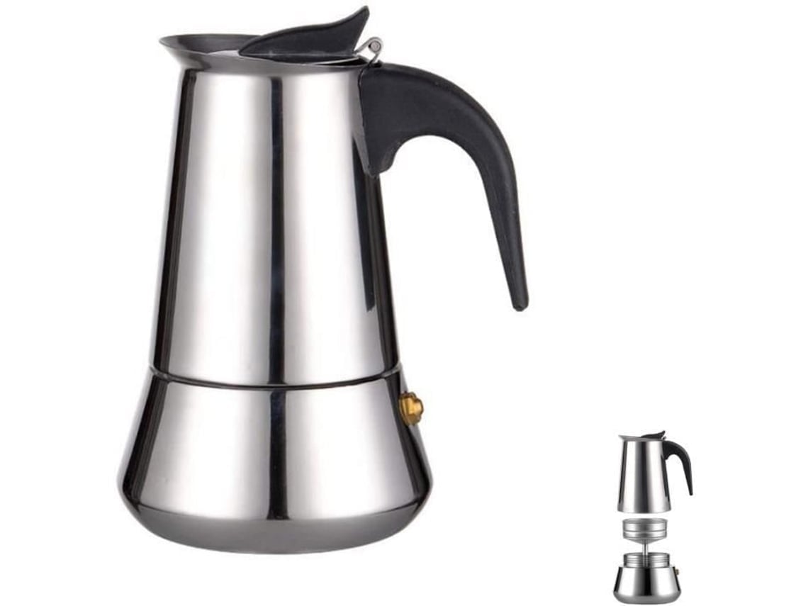 Cafeteira Italiana Com Forno Eletromagnético, Máquina De Expresso Italiana Com Fogão De Aço Inoxidável, Forno Eletromagnético.