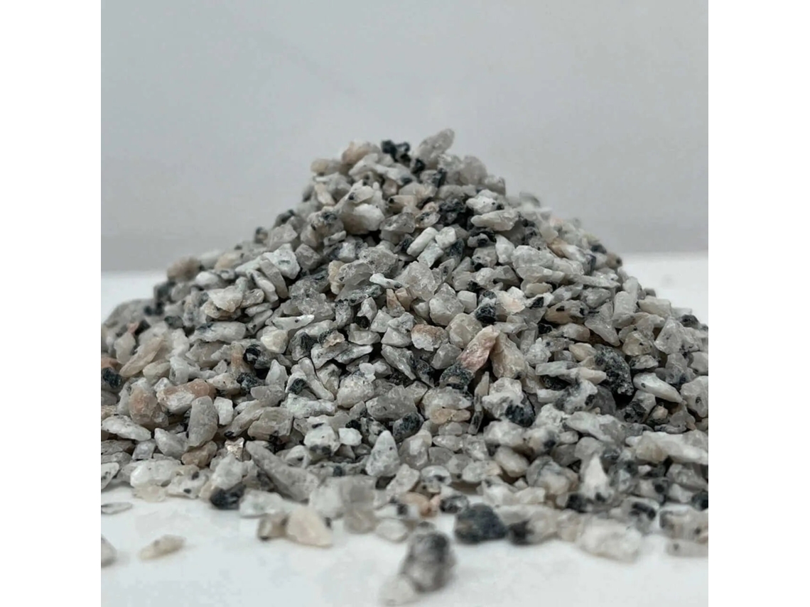 Mortero monocapa de áridos proyectados para fachadas, big bag de 1000 kg / 1-3 mm / Granito Blanco.