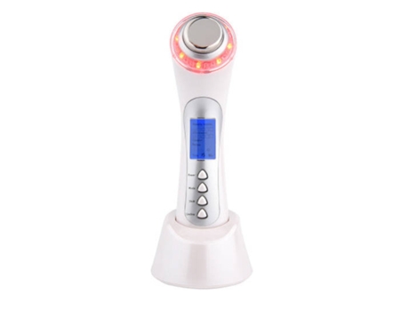 Máquina de belleza con fotones LED, dispositivo de tonificación facial antienvejecimiento para el cuidado de la piel, masajeador 5 en 1 de BISBISOUS