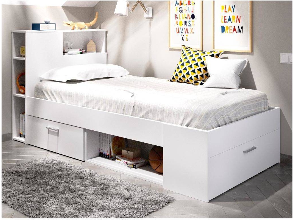 Cama Compacta 90X190 DKIT Lanka (Blanco - 96x218x99 cm)