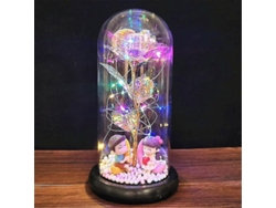Fasst-rosa Galáctica Artificial Con Luz Led Para Decoración Hogar, Boda, San Valentín Y Regalos De Día De La Madre