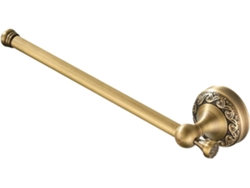 Juego de 3 toalleros vintage duraderos, 29 cm, metal repujado, para baño, resistentes al agua.