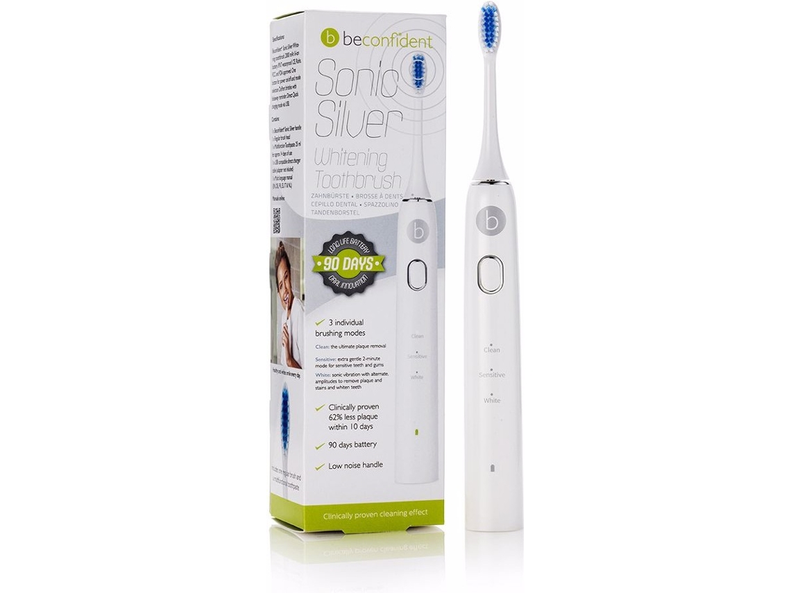 Suplemento Alimentar BECONFIDENT Sonic Silver Electric Whitening Toothbrush Whitesilver)