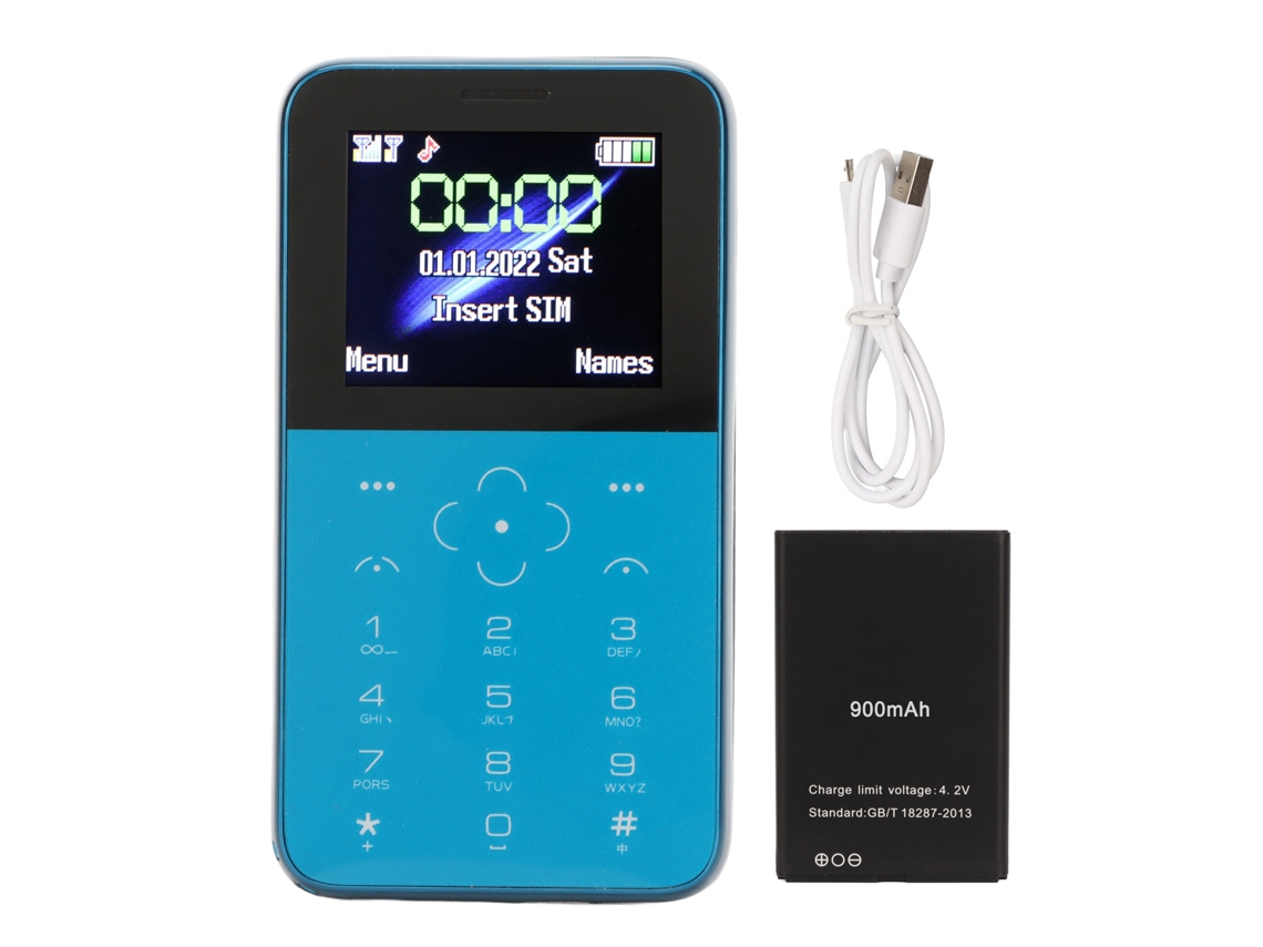 Teléfono Móvil Portátil Ultradelgado Soyes S10p Mini Con Teclado Para Niños Y Estudiantes - Azul