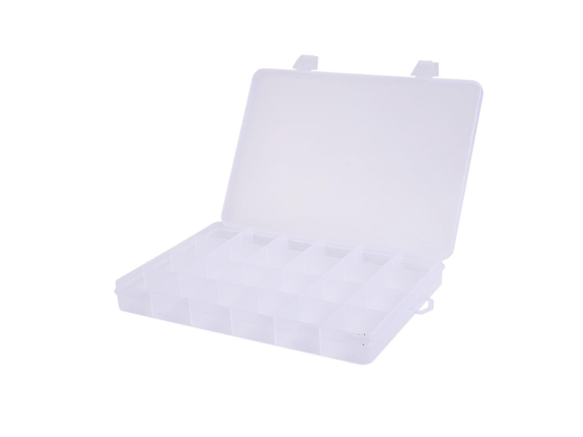 Caja de Organización Divisorias Joyas Artesanía Plástico (19.5x13.5x2.5cm) Kofihety