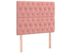 Maison Exclusive - Cabecero De Cama Rosa 100x7x118/128 Cm Terciopelo