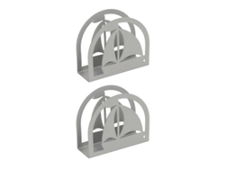 2 Soportes Verticales De Acero Inoxidable Para Servir Platos, Estables, De Diseño Elegante Para Mesas De Restaurantes O Hogares.