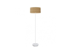 Patas de salón Jerte 1xe27 Blanco/Madera clara 165x40x40 cm Fabrilamp