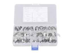 Kit De Abrazaderas De Manguera 100 Piezas Acero Inoxidable Resistente Al Agua Y Aceite Tubo Clamp