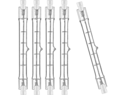 Rebe-5pcs Bombillas Halógenas R7s 118mm 1000w 230v, Varillas Ajustables Para Iluminación Hogar, Tiendas Y Oficinas