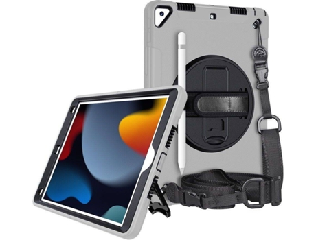 Carcasa Tablet iPad 10.2 HFS-HOUSE Kickstand Gris