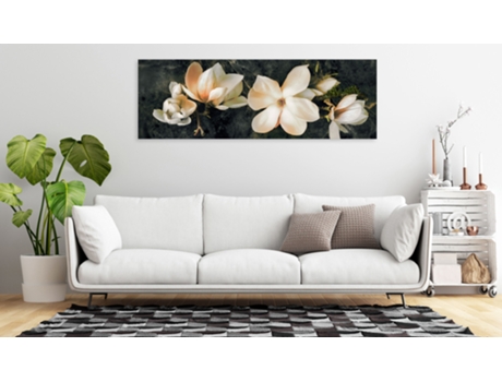 Cuadro ARTGEIST Avant-Garde Magnolia (1 Part) Narrow Orange (120x40)