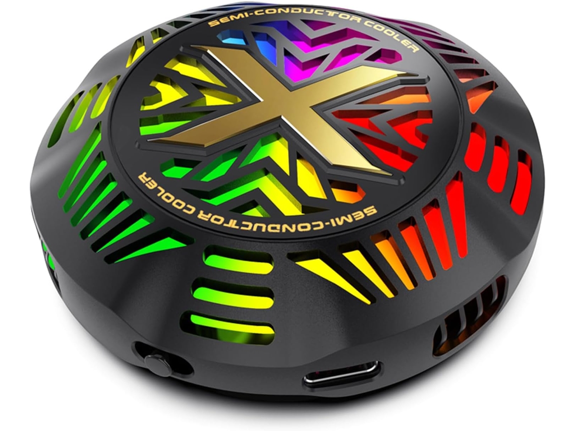 Ventilador Multifuncional Para Teléfono Con Efectos De Iluminación Y Funcionamiento Silencioso.