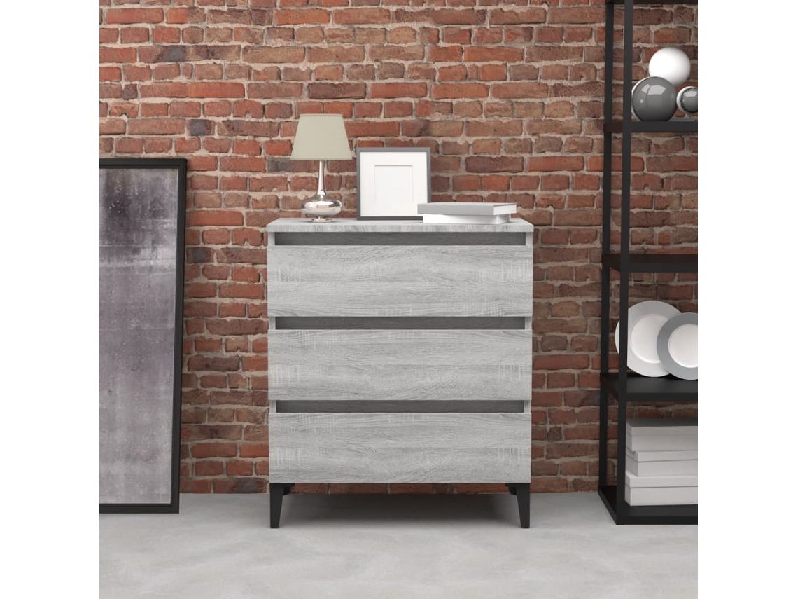 Lovely Home Aparador 60X35X69 Cm Derivados de Madera Sonoma Gris