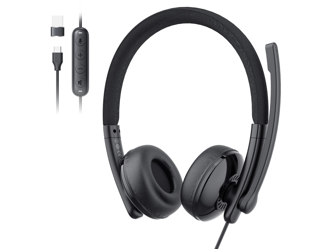 Auriculares Con Cable Con Micrófono, Cancelación De Ruido Y Alimentación Usb.