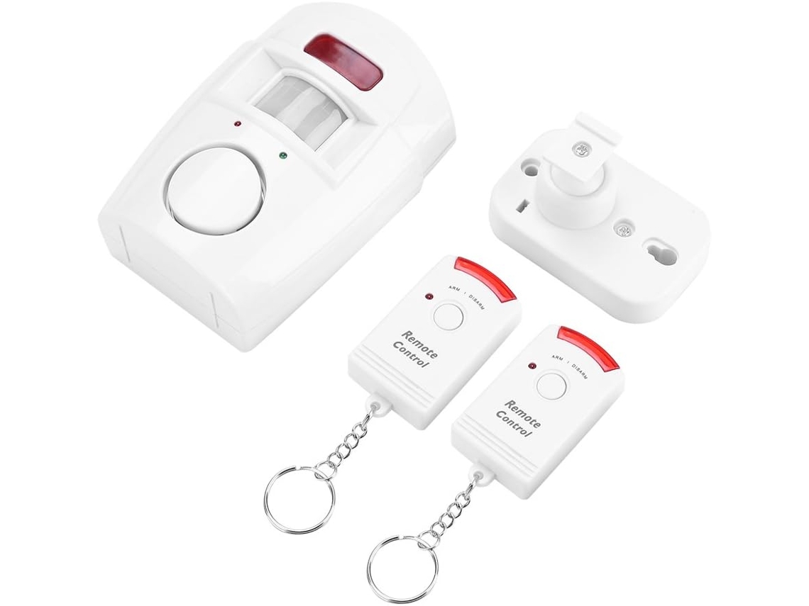 Alarma Pir Inalámbrica C/ 2 Mandos Detector Movimiento Infrarrojos Para Hogar