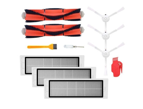 2 uds cepillo principal 3 uds filtro Hepa 3 uds aspiradora de Cepillo Lateral limpieza de alta eficiencia adecuada para Xiaomi Mi Robot Pa