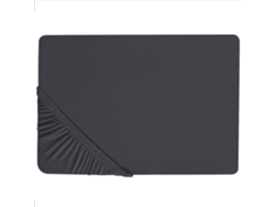 Sábana BELIANI Hofuf (Negro - Algodón - 200x180x30 cm)