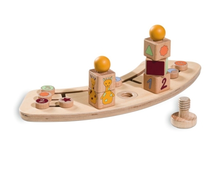 Clasificador de formas de madera PLAY SORTING Giraffe de HAUCK para ALPHA