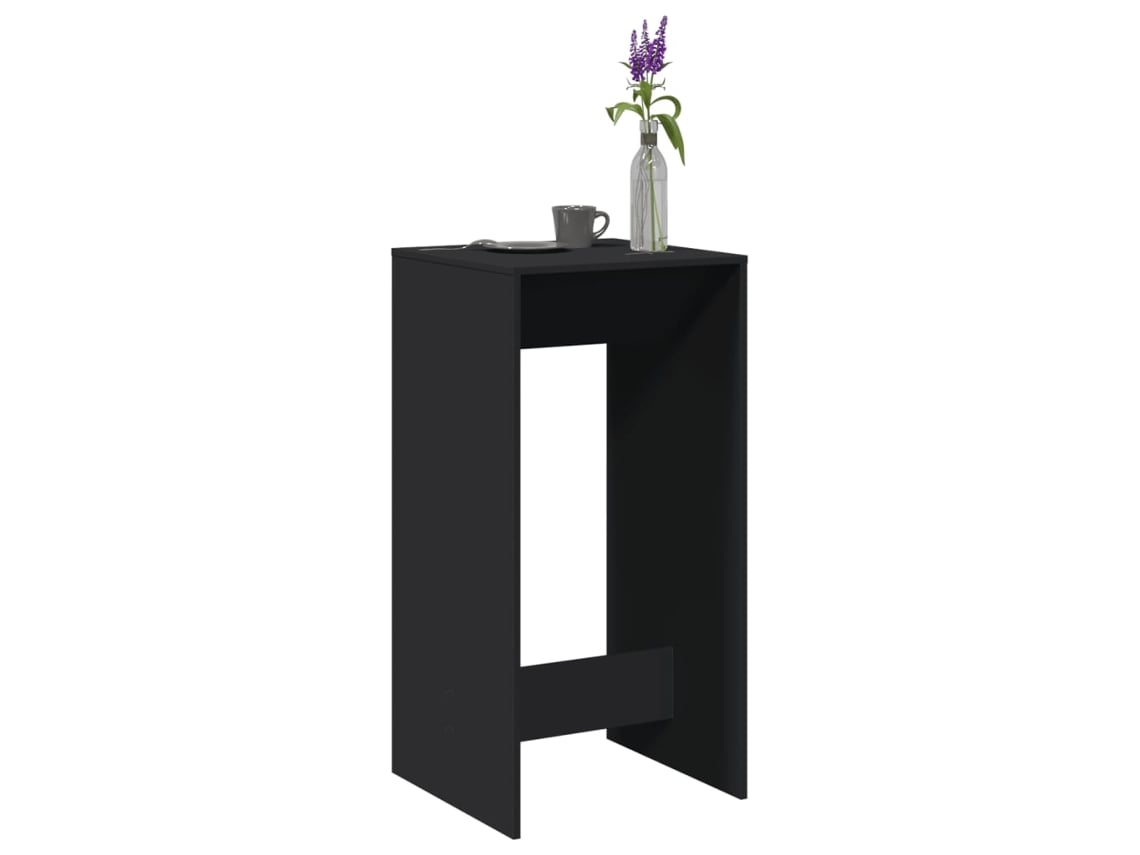 Mesa de bar  Mesa alta 51x50x103.5 cm Derivados de madera Negro Wsd821269 Lovely Home
