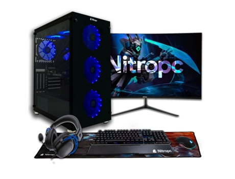 Portátil Gaming NITROPC Pack Nitro (Intel i9-12900KF - RTX 4060 Ti 16GB - RAM: 32GB - M.2 2TB - 27")