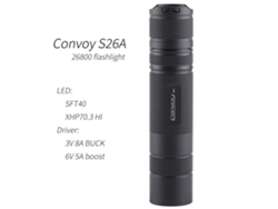 Linterna de trabajo de larga duración Xhp70.3 Hi R70-5000k-convoy S26a LED 26800/26650, luz de camping, lámpara Latarka, Zaklamp